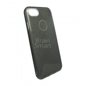 Чехол накладка силиконовая iPhone 7/8 Shine черный фото