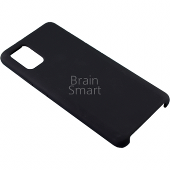 Чехол накладка силиконовая Samsung A515/A51 Silicone Case (18) Черный фото