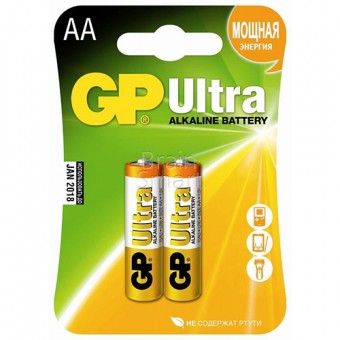 Батарейка GP LR6 Ultra (2 шт./блистер) Alkaline Умная электроника фото