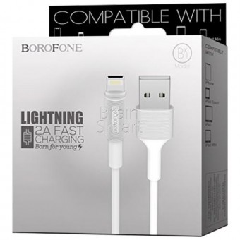 USB кабель Borofone BX1 EZSync Lightning (1м) White фото
