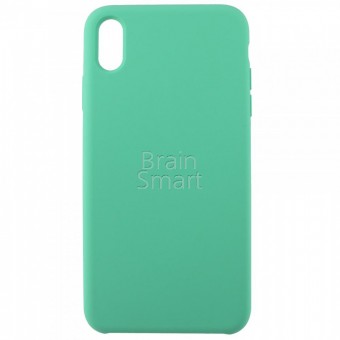 Чехол накладка силиконовая iPhone Xs Max Silicone Case Мятно-Зеленый (50) фото