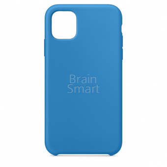 Чехол накладка силиконовая iPhone 11 Silicone Case Ярко-Синий (40) фото