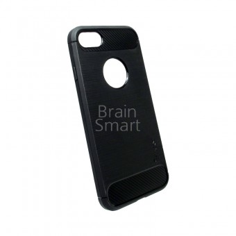 Чехол накладка противоударная iPhone 7/8 iPaky Brushed black фото