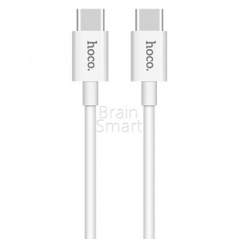 USB кабель HOCO X23 Type-C to Type-C Skilled (1 m) White фото