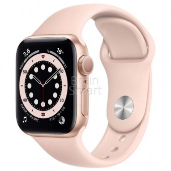 Apple Watch Siriese 6 40mm Gold Aluminum Case Pink Sand Sport Band фото