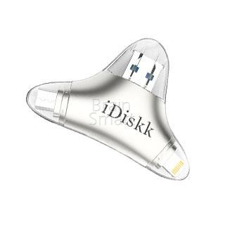 Память USB Flash iDiskk U021 3 в 1 128 ГБ серебристый фото