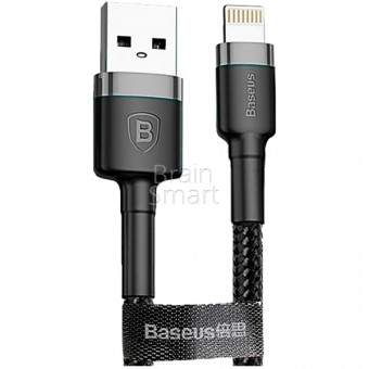 USB кабель Baseus Cafule Lightning 2.4A 1m Gray/Black фото