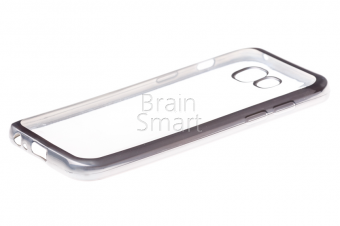 Чехол силиконовый Samsung А3(2017)  прозрачный/серебристый фото
