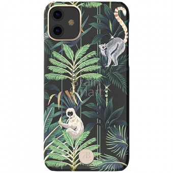 Чехол накладка силиконовая iPhone11 KINGXBAR Swarovski Blossom Series Lemur фото