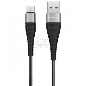 USB кабель Borofone BX32 Munificent Type-C (0.25m/5A) Черный фото