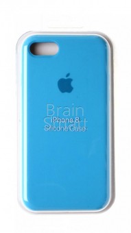 Чехол накладка силиконовая iPhone 7/8 Soft Touch 360 черный фото