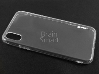 Чехол накладка силиконовая iPhone X SMTT Simeitu Soft touch прозрачный фото