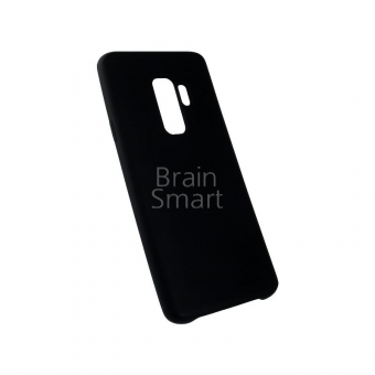 Чехол накладка силиконовая Samsung S9 Plus Silicone Cover черный фото