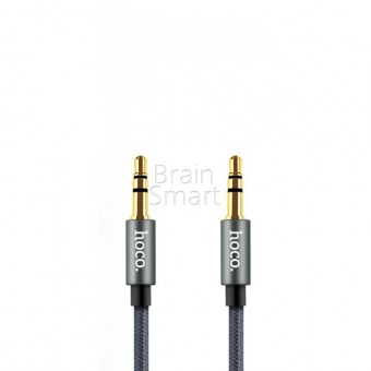 AUX кабель HOCO UPA02 витой (1m) чёрный фото