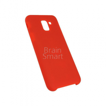 Чехол накладка силиконовая Samsung А600 (А6 2018) Silicone Cover (14) Красный фото