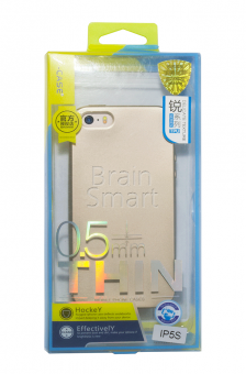 Чехол накладка силиконовая  iPhone 5/SE J-Case золото фото