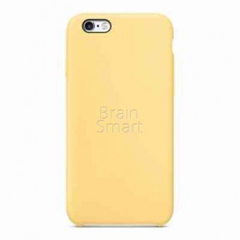 Чехол накладка силиконовая iPhone 6/6S Silicone Case Светло-Желтый (55) фото