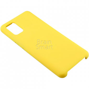 Чехол накладка силиконовая Samsung A31 2020 Silicone Case Желтый (4) фото