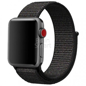 Ремешок Нейлоновый Apple Watch 38/40mm черный фото