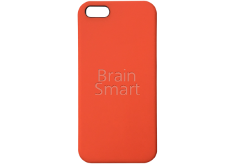 Чехол накладка силиконовая iPhone5/5S Silicone Case Оранжевый (13) фото