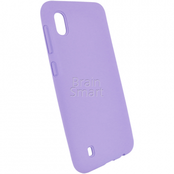 Чехол накладка силиконовая Копия Silicone Case Samsung A10/A105 Сиреневый фото