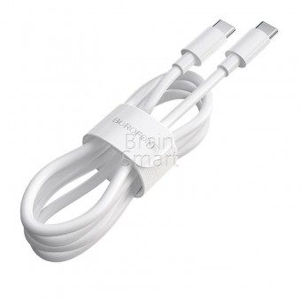 USB кабель Borofone BX44 USB-C to USB-C High-energy 100W (2m) Белый фото