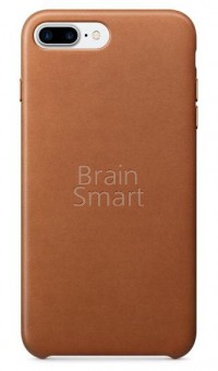 Чехол накладка экокожа iPhone 7 Plus/8 Plus Leather Case Saddle коричневый фото
