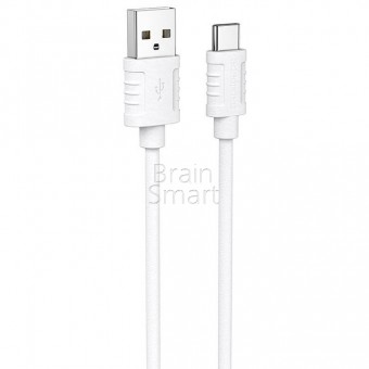 USB кабель Borofone BX52 Airy Silicone Type-C (1m) Белый фото