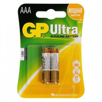 Батарейка GP LR03 Ultra (2 шт./блистер) Alkaline Умная электроника фото