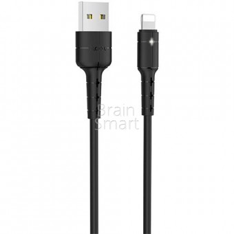 USB кабель HOCO X30 Lightning Star (1.2 m) Black фото