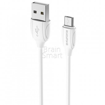 USB кабель Borofone BX19 Benefit Micro (1м) белый фото