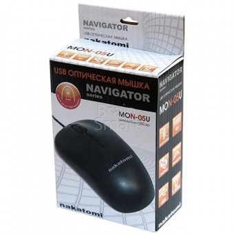 Мышь проводная Nakatomi Navigator MON-05U Черный фото
