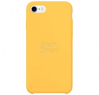 Чехол накладка силиконовая iPhone 7/8 Silicone Case Желтый (4) фото