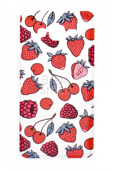 Чехол накладка силиконовая Samsung G530/G531 Fashion Case рисунок Ягоды красный/белый фото
