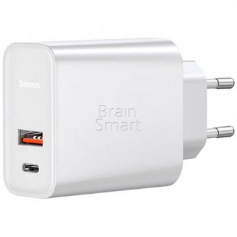СЗУ Baseus Quick travel charger BS-EU905 C+U 30W Белый фото