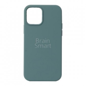 Чехол накладка силиконовая iPhone 12 Mini Silicone Case Армейский зеленый (45) фото
