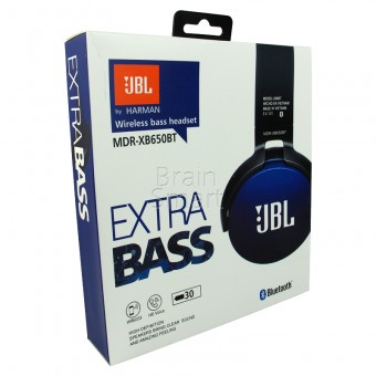 Беспроводные наушники накладные JBL XB 650BT чёрный/синий фото