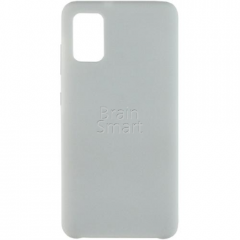 Чехол накладка силиконовая Samsung A41 2020 Silicone Case Белый (9) фото