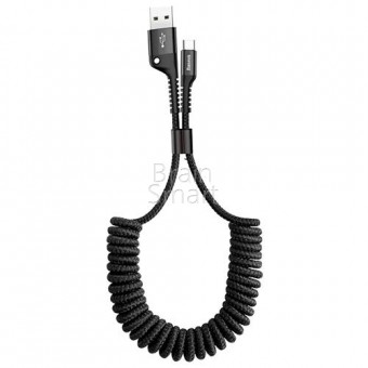 USB кабель Baseus Fish Eye Spring Data Cable 1m Type-C (CATSR-01) Черный фото