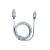 USB кабель Partner Type-C-Lightning 2.1A в тканевой оплетке серый фото