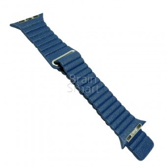 Ремешок Apple Watch 42mm (под кожу) синий фото