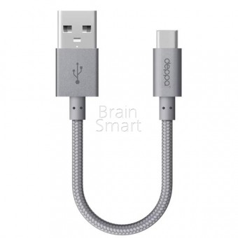 Deppa USB кабель USB - USB Type-C, (72264) 0.15м графит фото
