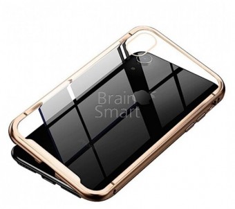 Чехол накладка пластиковая iPhone XR Baseus Magnetite hardware Gold фото