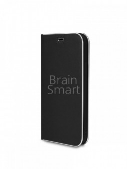 Чехол книжка Samsung A70/A705 Monarch Elegant Desing с метал. оконтовкой Black фото