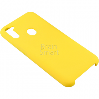 Чехол накладка силиконовая Samsung M11 2020 Silicone Case Желтый (4) фото