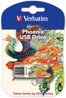 USB флеш Verbatim Tattoo Phoenix 8 gb фото