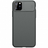 Чехол накладка силиконовая iPhone 11 Pro Max Nillkin CamShield темно зеленый