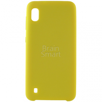 Чехол накладка силиконовая Samsung A105/A10 Silicone Case (4) Желтый фото