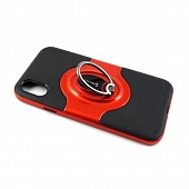Чехол накладка противоударная iPhone X iPaky Yudun Black/Red