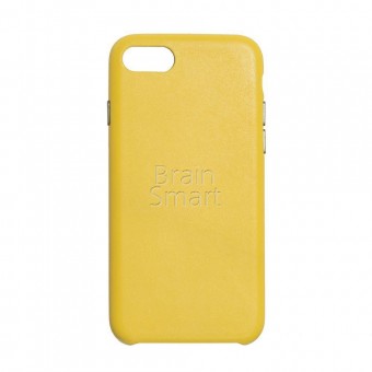 Чехол накладка экокожа iPhone 7/8 Leather Case Spring желтый фото